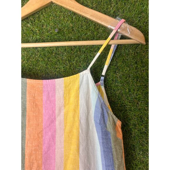 Billabong Womens Striped Spaghetti Strap Mini Dress Pockets Size S‎ - Picture 4 of 8